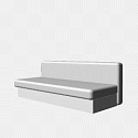Угловой диван "Лира" с боковинами 1600 мм (еврокнижка) 